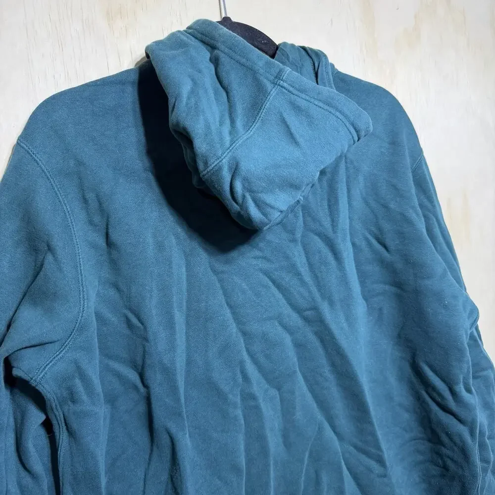 Nike Hoodie Full Zip Mens Large Green Sweatshirt‎ Swoosh Athletic Jacket